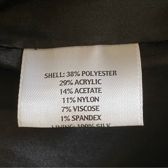 Eileen Fisher Metallic Cocktail Jacket Women's Size Large Open Evening Coat - Picture 4 of 7